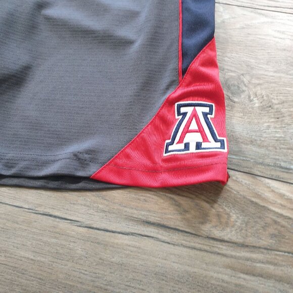 University Of Arizona Wildcats Gray Red Athletic Shorts S Colosseum Waist 26 - Picture 2 of 6